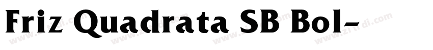 Friz Quadrata SB Bol字体转换